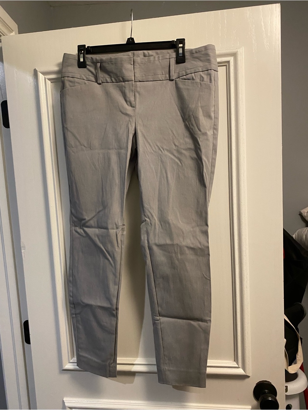 The Limited Light Gray Ankle Slim Pants